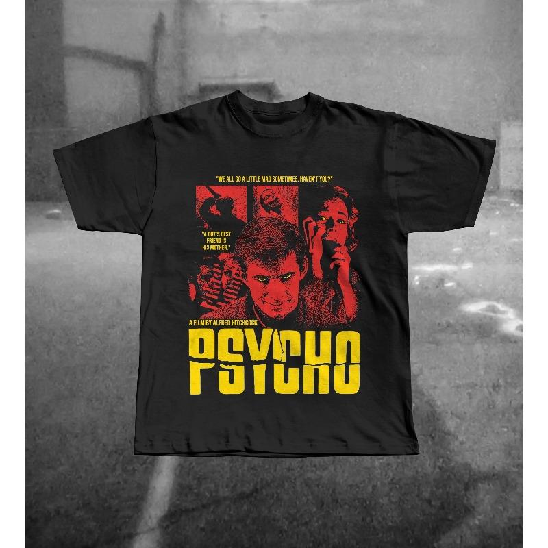 Horror Movie ShortSleeved Classic Movie Pattern TShirt Summer Unisex LooseWeave Printed TShirt