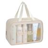 PU Letter Makeup Bag Large Capacity High Beauty Value Portable Cosmetic Storage