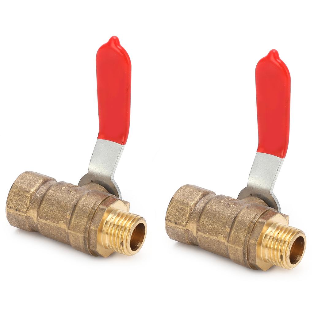 2Pcs Ball Valve 1 4 2 Points Multilayer Silicone Corrosion Resistance Durable Air Compressor Accessories