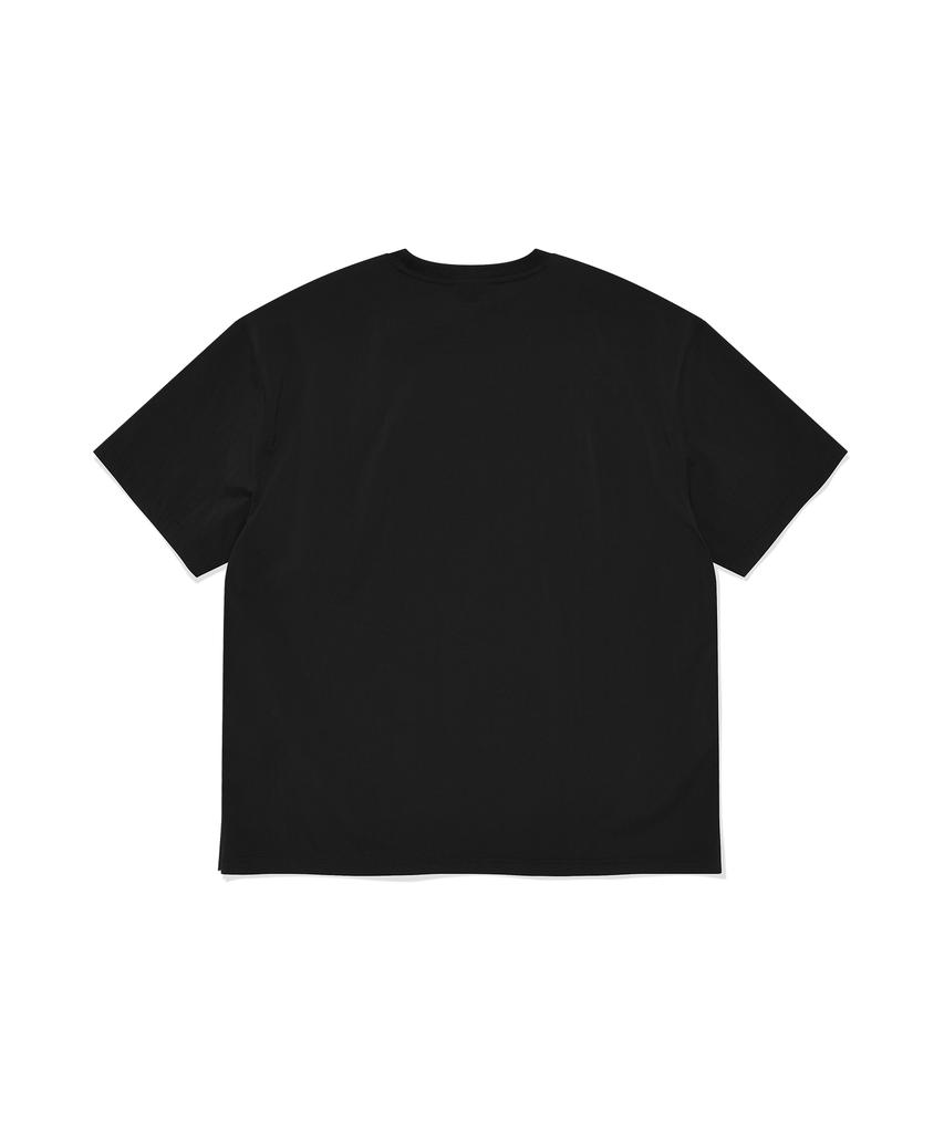COVERNAT Small C Logo Nylon T-Shirt Black