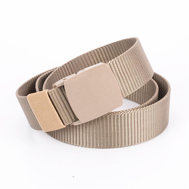 Outdoor Sports Nylon Tactical Belt Plastic Buckle Anti-Allergy Canvas Belt Men's Casual Environmental Protection