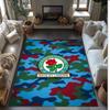 Blackburn Rovers Football Print Crystal Velvet Rug, Comfortable Water Absorbent Non Slip Indoor Floor Carpet