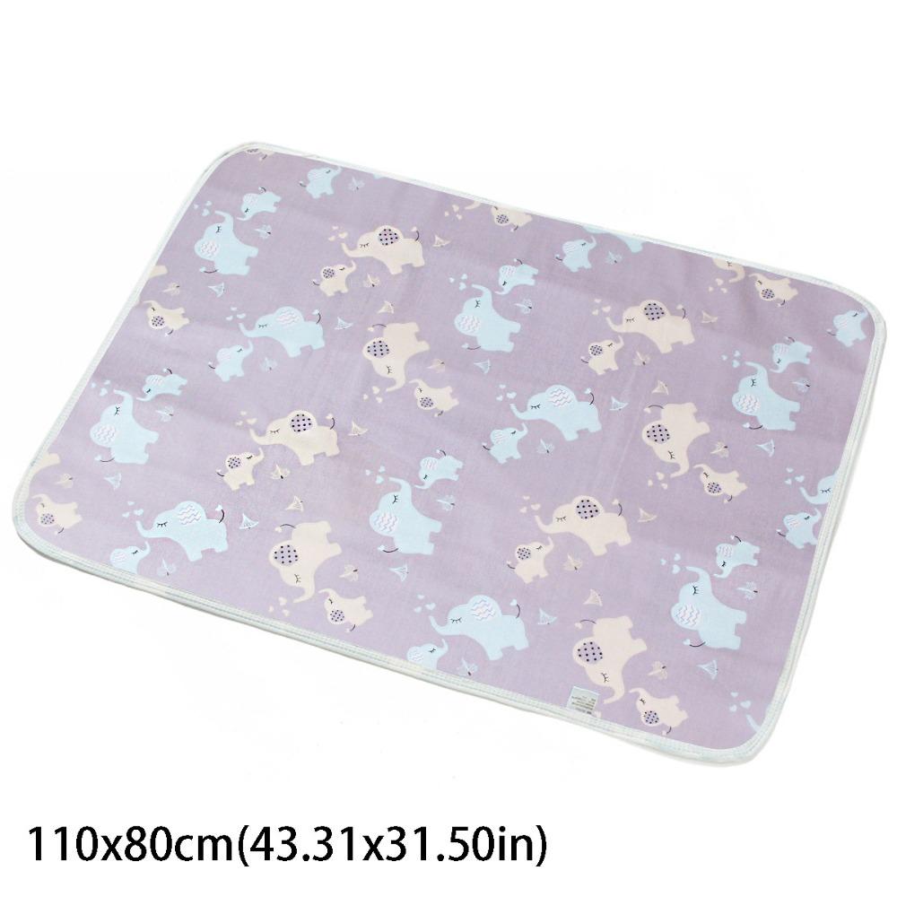 Cotton Material Portable Changing Pad Foldable Design Reusable Pad  Travel Use