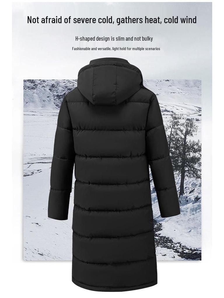 Unisex Long Cotton Sports Jacket with Velvet Lining for Students - Winter Training & Art Exam Outerwear