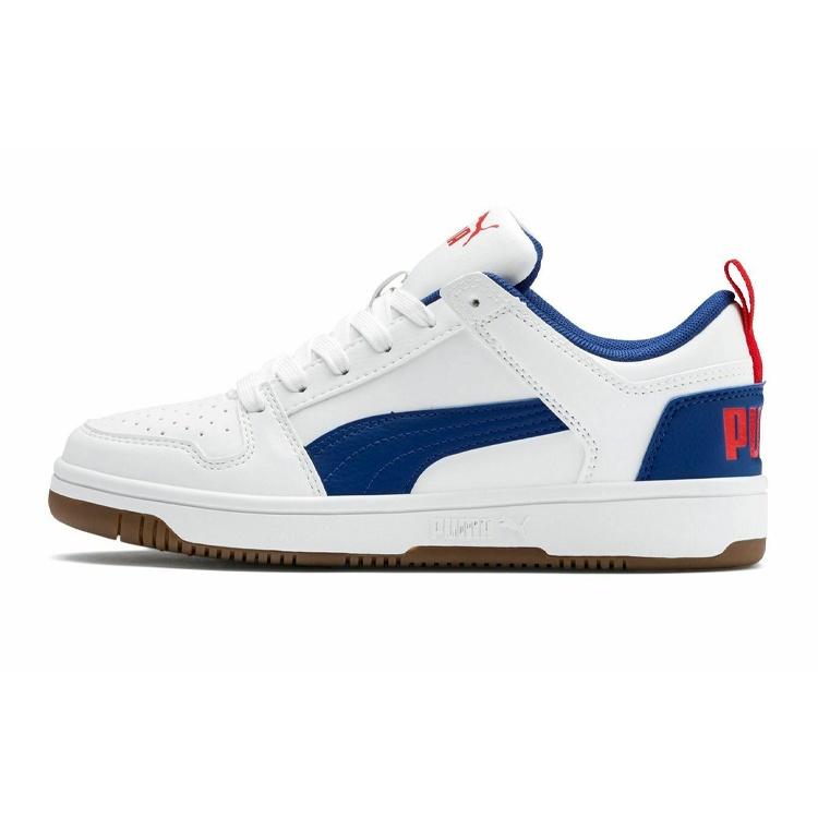 (GS) PUMA Rebound Layup Lo White Blue Kids 370490-05 EU 35.5