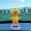 Cartoon Chicken Car Dashboard Ornaments Decoration Solar Shaking Head Cartoon Animal Creative Car Decoration Accessories