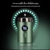 Rechargeable Portable Mini Shaver with LED Display - Steel Cannon Beard Trimmer