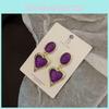Unique Heart Earrings 2023 Trendy Geometric Alloy Jewelry In Stylish Colors