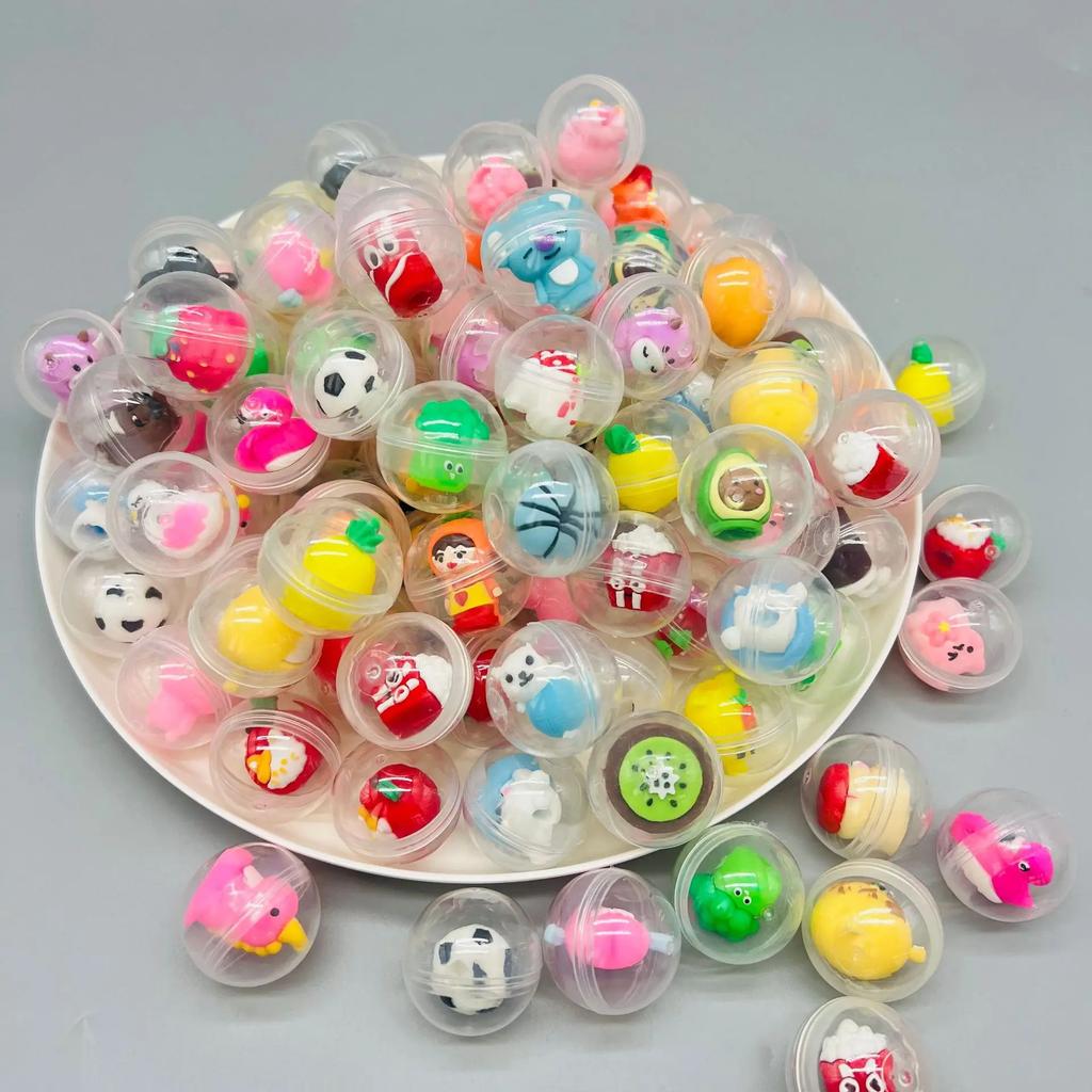 32Mm Transparent Twisted Egg For Mini Claw Machine Toys Accessories Cute Animal Plush Dolls Doll Kids Arcade Crane Machine Gift