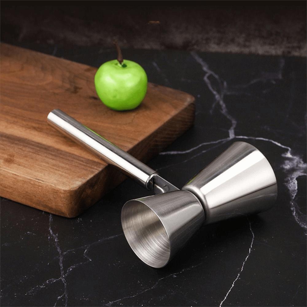 304 Stainless Steel Cocktail Jigger Comfortable Grip Bar Measure Tools  Drink Mixing