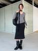 Dorothy Spring Korean Slimming Fishtail Midi Skirt - Versatile Solid Color with Tempered Slit for Women