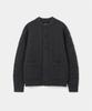Uniform Bridge Heavy Wool Cable Cardigan Charcoal