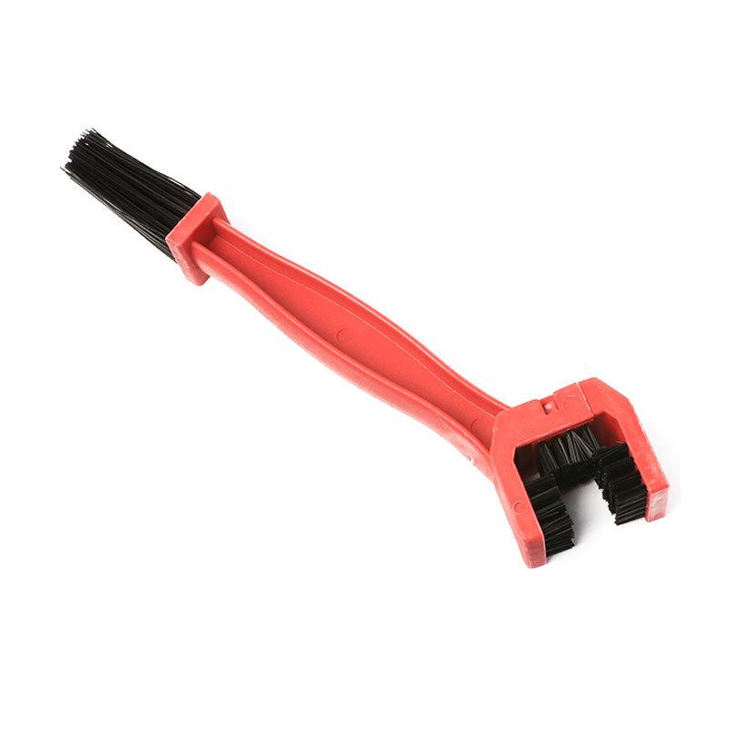 

Motorcycle Chain Brush Mountain Bike Chainring Cleaning Brush Bicycle Chain Washer Cycling Equipment червоний