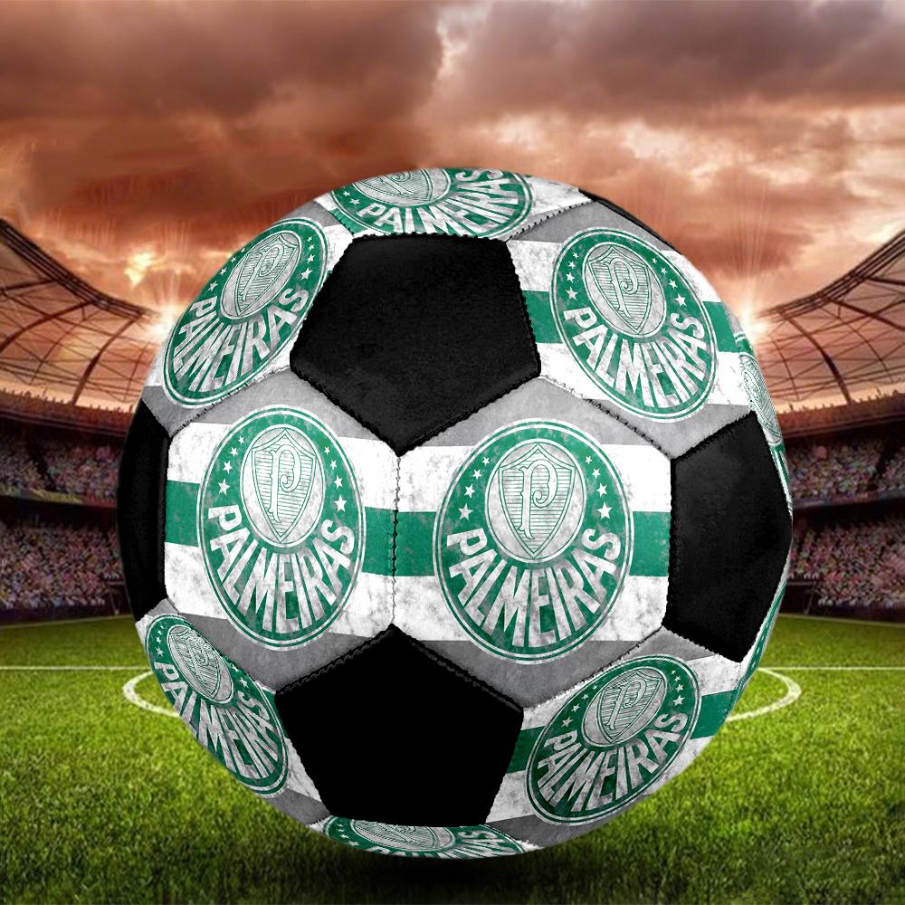SIZE 5 SE Palmeiras Soccer Ball Colorful All Ages Machine Stitched PVC Competition Ready Durable High-Bounce