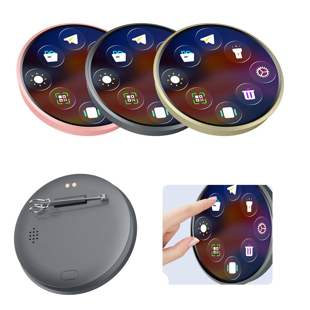 Smart Digital Badge Dynamic Electronic Display Outdoors Small Pendant Fashionable Electronic Badge Digital Show Sceen Home Decor