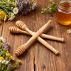 Wooden Honey Dipper Wood Natural Honey Wand Kitchen Serveware For Sandwich Lunch Holiday Winter Candy Pancake Halloween House