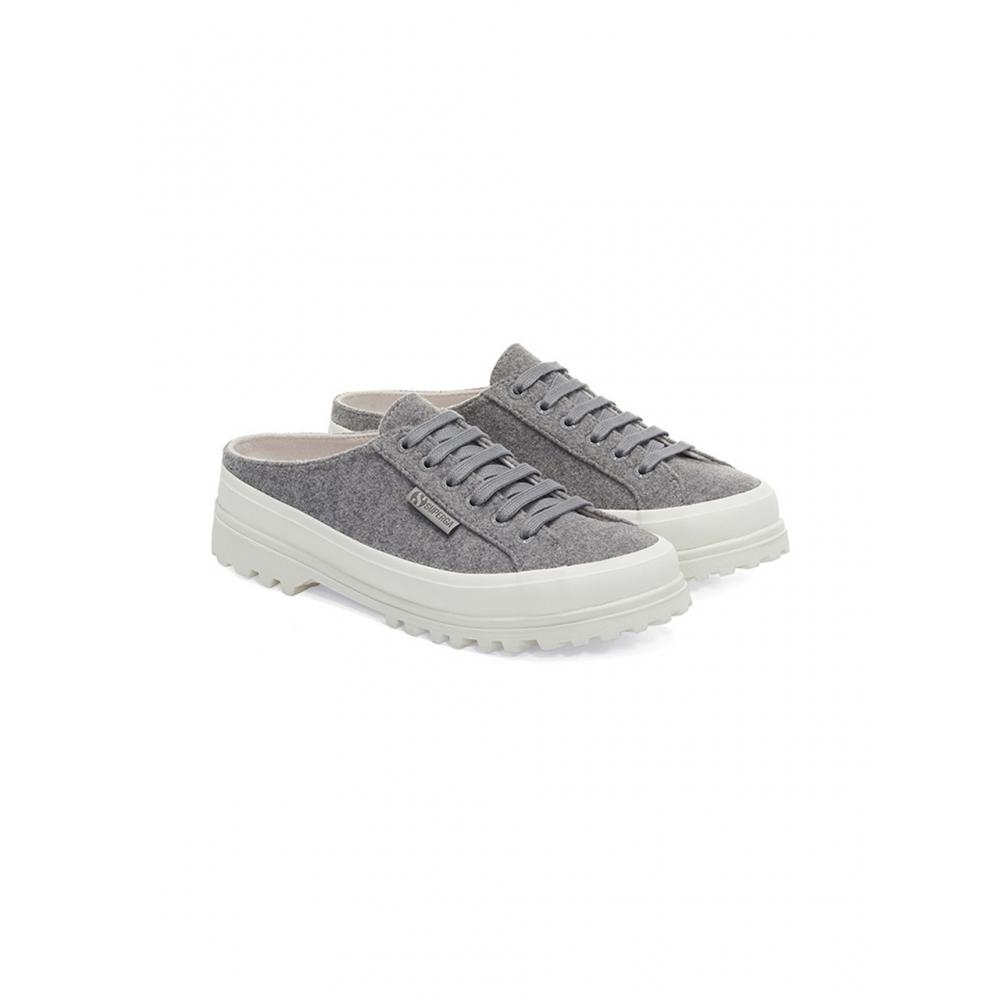 Superga S8122mwa07 Superga 2640 Alpina Mule Felt Grey