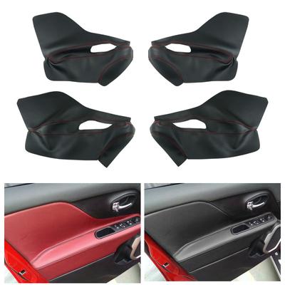 4 stücke Auto Mikrofaser Leder Innen Tür Armlehne Panel Abdeckung Schutz Trim Für Jeep Renegade 2015 2016