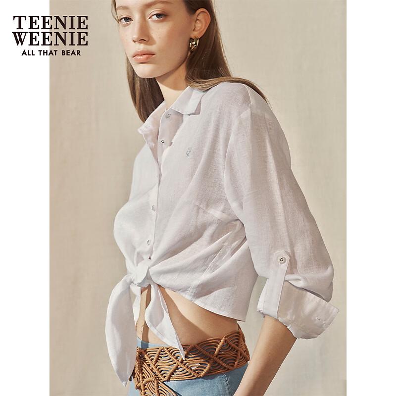 Teenie Weenie Women's Chic Knotted Long Sleeve Shirt