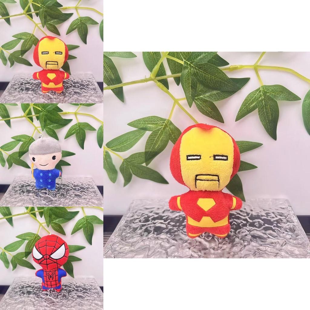 Marvel Avengers Spider-man Plush Toy Soft Keychain With Iron Man And Hulk Designs For Kids