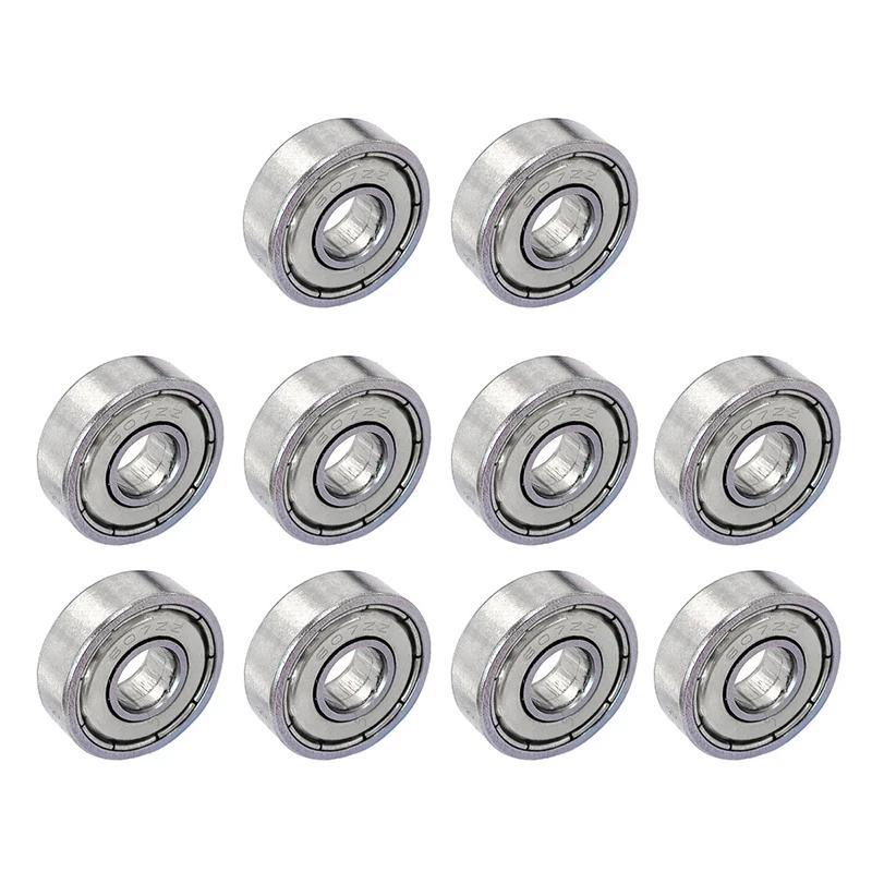 10-30PCS Bearing 607ZZ 7x19x6mm Carbon Steel Ball Bearings Deep Groove Miniature Bearings for Skateboard Scooter Motor