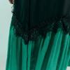 Maxza Color Block Shirring Puff Sleeve Long Dress Zc07qp003on