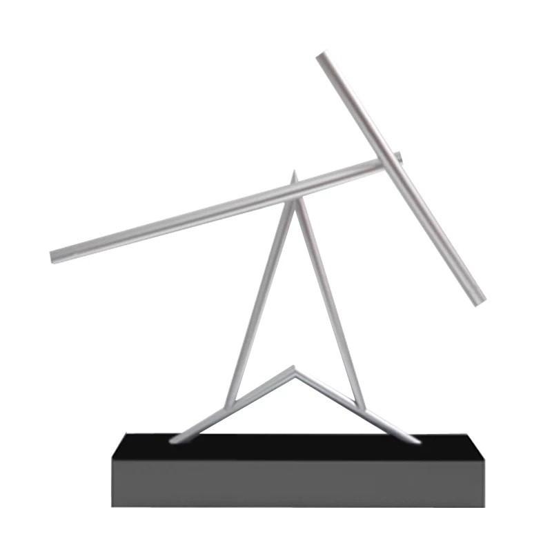 T C Creative And A Shape Anti Gravity Metal Rod Swing Toy Desktop Ornament