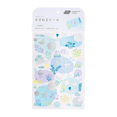 Almost Daily Notebook Yuri Sanae / Layer Sticker Forest Waterfall Notebook Accessories