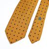 Dunhill Men's Necktie, 8cm Wide, 100% Silk, Neets Print, Mustard, 24RPTP1HB701 [Parallel Import]