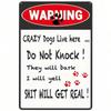 Vintage Metal Poster 20x30cm Retro Iron Sign for Garage Warning