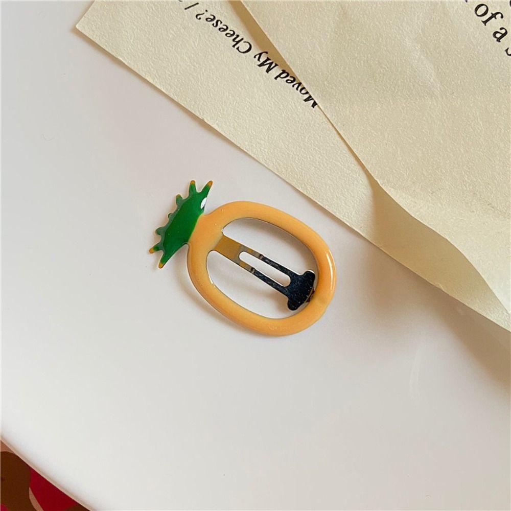 20PCS Bright Color Fruit Hair Clip Fruit Shapes Apple Side Clip BB Hair Clips Daily Styling
