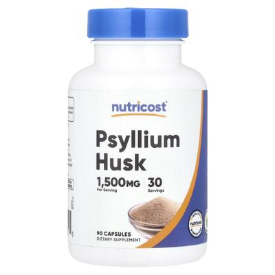 Psyllium Husk, 90 Capsules (500 Mg Per Capsule)