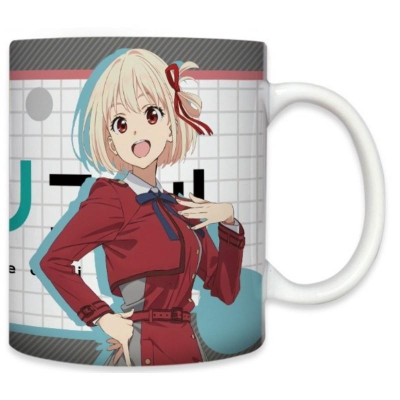 Керамическая кружка с принтом из аниме «Ликорис Рекойл» для воды и чая 400ML