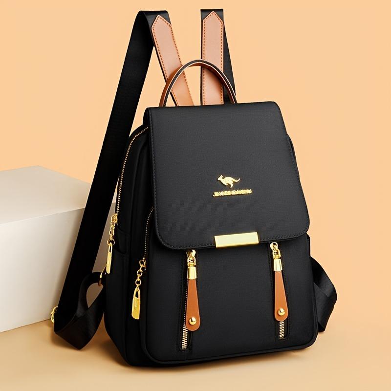 Stylish Versatile Women'S Backpack Multi-pocket Laptop Bag with Top Handle Perfect for School, Travel & Daily Use