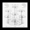 Acryl Risers Display Stand, 7-Tier Parfüm Organisator Und Cupcake Stand, Storage Display Stand Für Sammlerstücke Und Kunsthandwerk