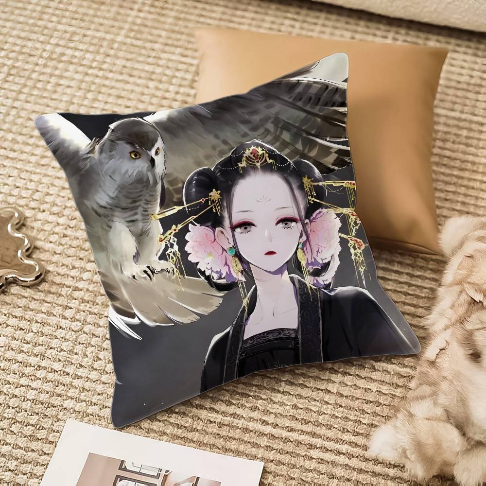 Koukyuu no Karasu Pillow Case Anti-dustmite Invisible zipper Sofa Bed