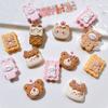 10Pcs New Cute Resin Cartoon Bowtie Cat Flat Back Parts Embellishments For Hair Bows Accessories