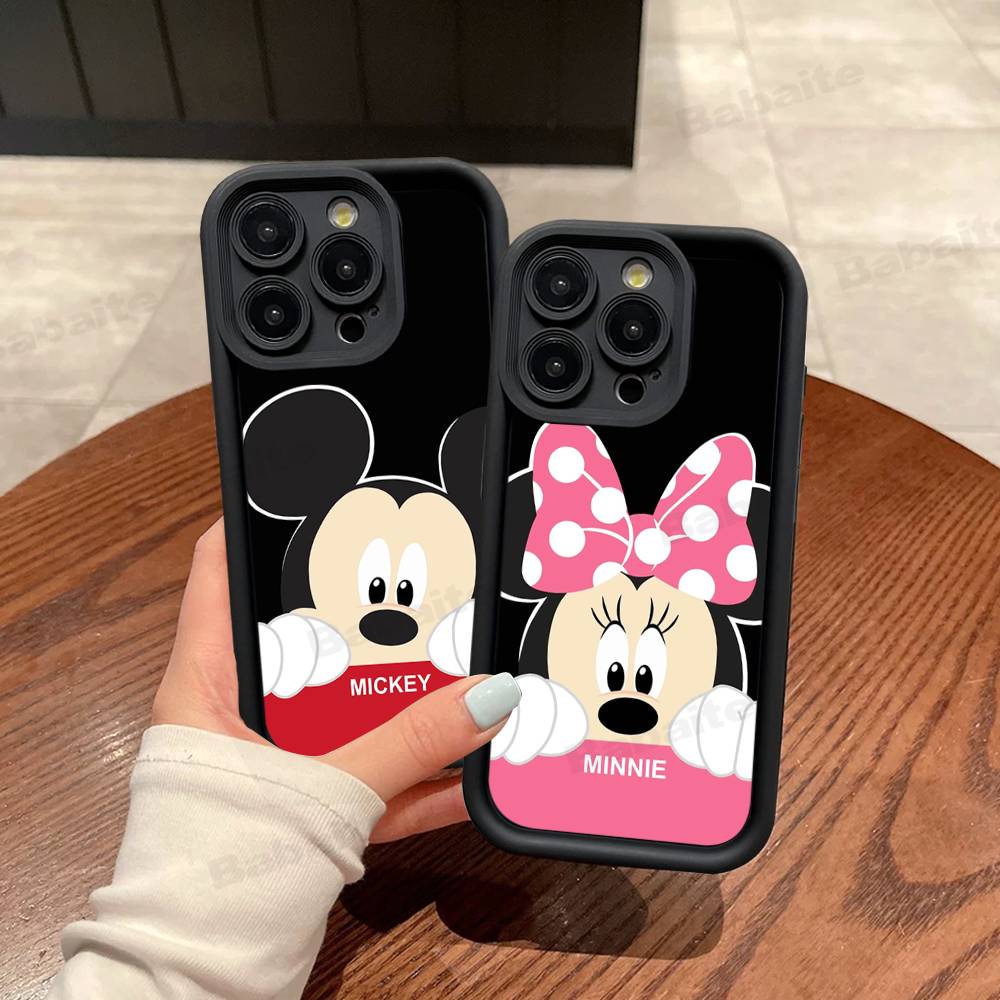 M-Minnie M-Mickey For iPhone 17 16 15 14 13 12 11 Pro Max Plus Phone Case Covers