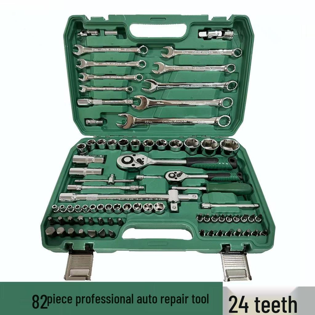 150-teiliges Autoreparaturwerkzeugset: Steckschlüssel & Kombinationswerkzeuge