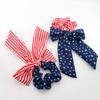 American Flag Red Blue and White Girl Ribbon American Independence Day Hair Band Women's Rabbit Ear Ribbon Bow Headband