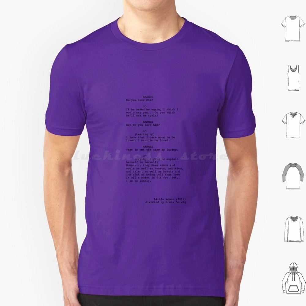 Little Women Script Excerpt T Shirt Cotton Men Women DIY Print Little Women Saoirse Ronan Watson Florence Pugh Greta Gerwig