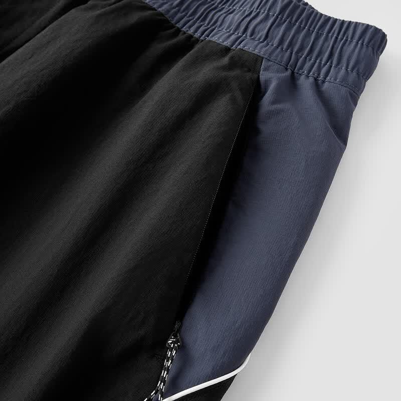 Semir Men's Water-Repellent Loose Wide Leg Embroidered Casual Pants