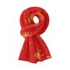 Personalized Christmas Element Fleece-Lined Warm Scarf