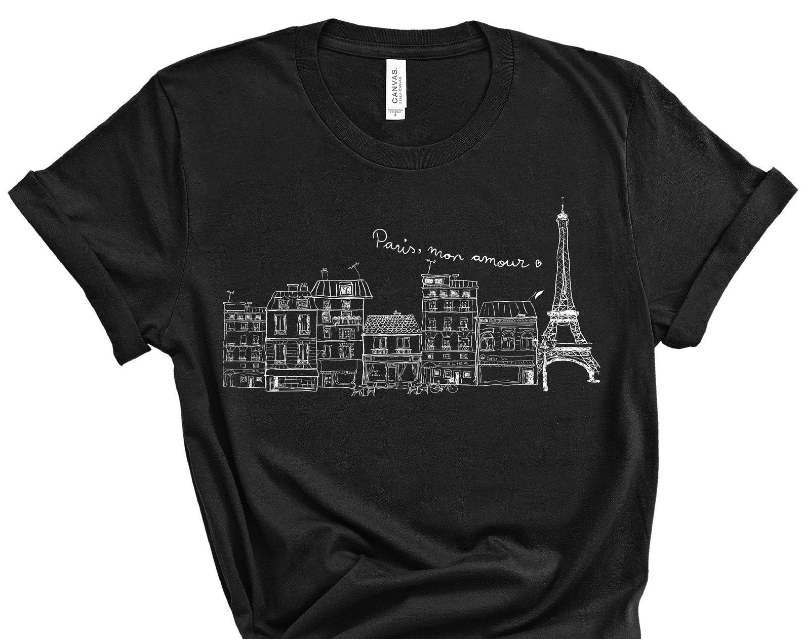 Paris Mon Amour, Paris Lover Gift, Paris Gift Shirt, Paris Lover, I Love Paris T-Shirt, Eiffel Tower Parisian, Paris Shirt, Paris Tee 2XL