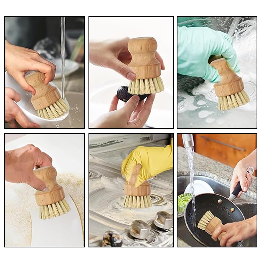 KDSSYFT Kitchen Steamer Cleaning Sisal Natural Steamer Cleaning Bamboo Pot Frying Bowl Cleaning Brush, 1pc, Brush, Hemp, Anti-Mold Agent, Material,