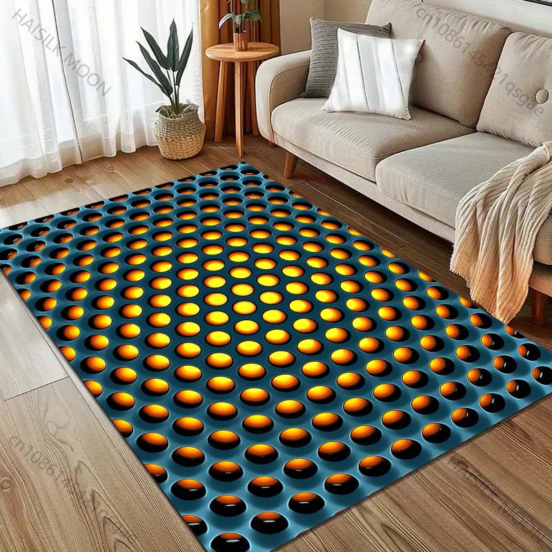 

3D Personalized Dots Printed Carpet for Bedroom Living Room Bedside Sofa Floor Mat Modern Home Decor Area Rug Large Size 40x60cm (16x24in)