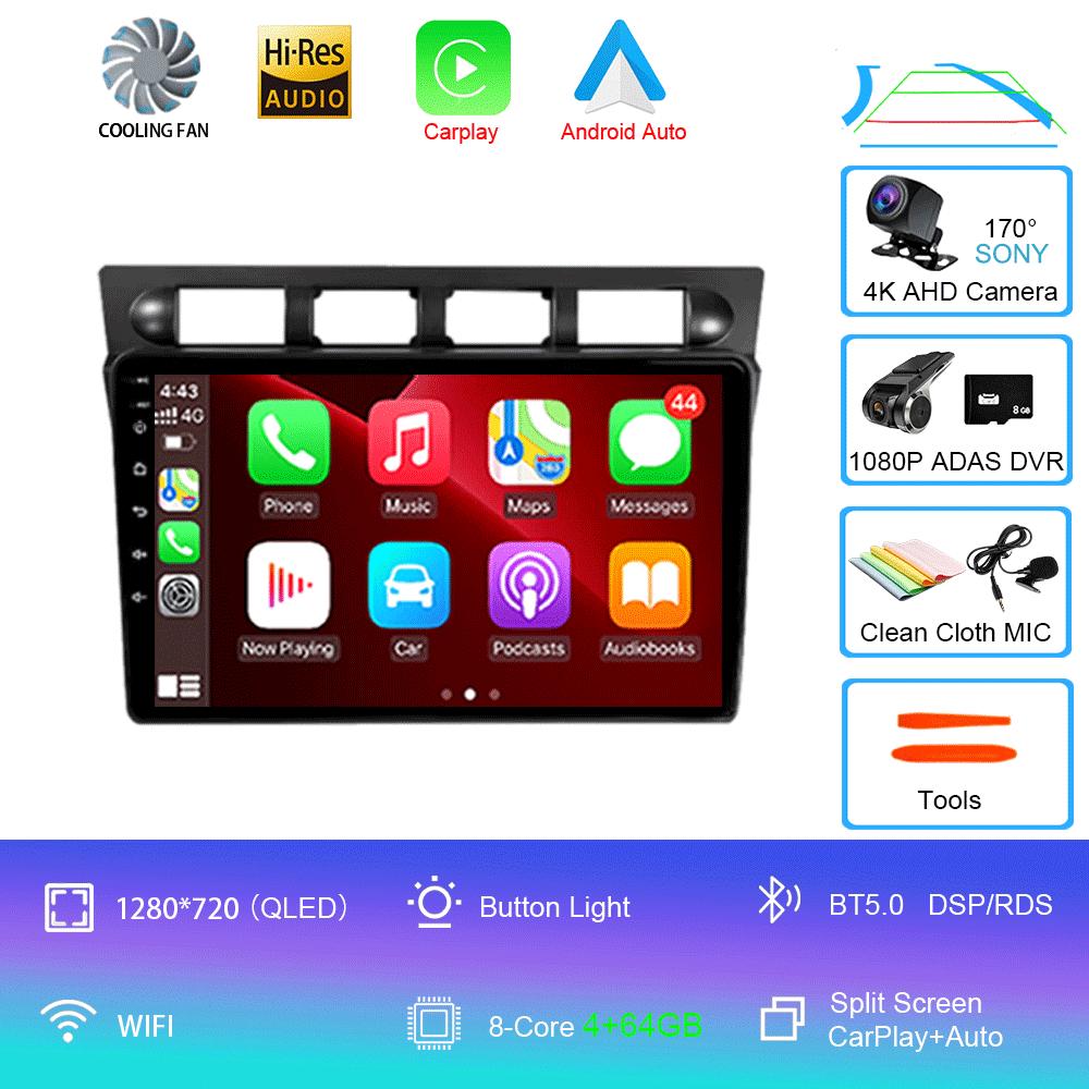 Android 14 For Kia Picanto SA Morning 2004 - 2007 Car Radio Player Stereo Multimedia WIFI BT GPS Navigation Player QLED Screen
