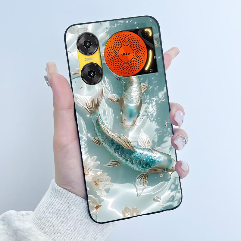 Case For ZTE Nubia Music 2 Z2460 Z2353 Music2 Phone Case Cute Rabbit Black Cover For ZTE Nubia Music Soft TPU Silicone Casing