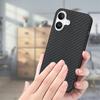 For iPhone 17 Case Carbon Fiber Texture PU Leather + PC + TPU Phone Cover