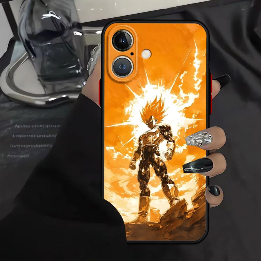 Dragon Ball Goku Anime Back Phone Cover Case for iPhone 16e 14 17 16 Pro Max 12 13 Mini 17 Air 15 Plus 11 XS